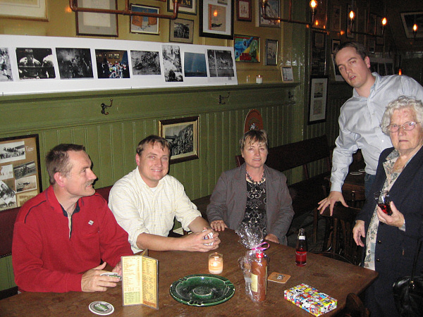 Jaap, my uncle Peter, my aunt Ria, myself and my grandmother.