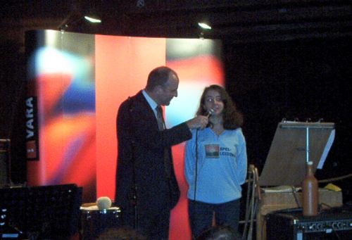 Sasha explaining the rules.