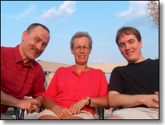 Jaap and Mieke at the elevator.