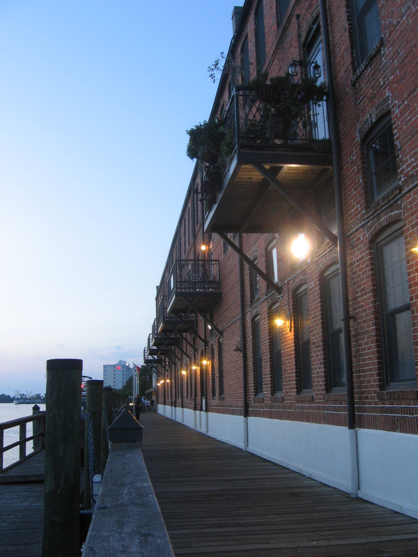 Apartments overlooking the river.