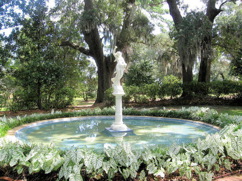 Plantation garden.