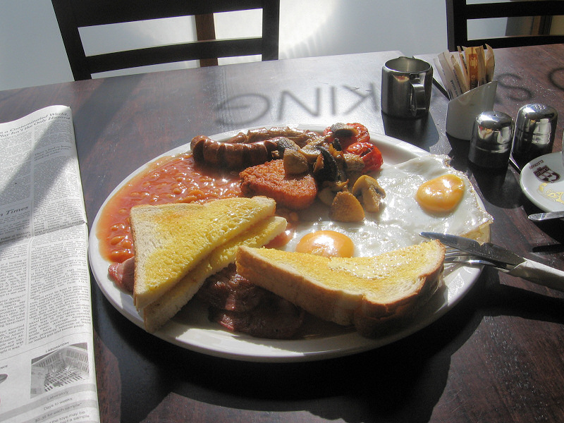 Breakfast for lunch.