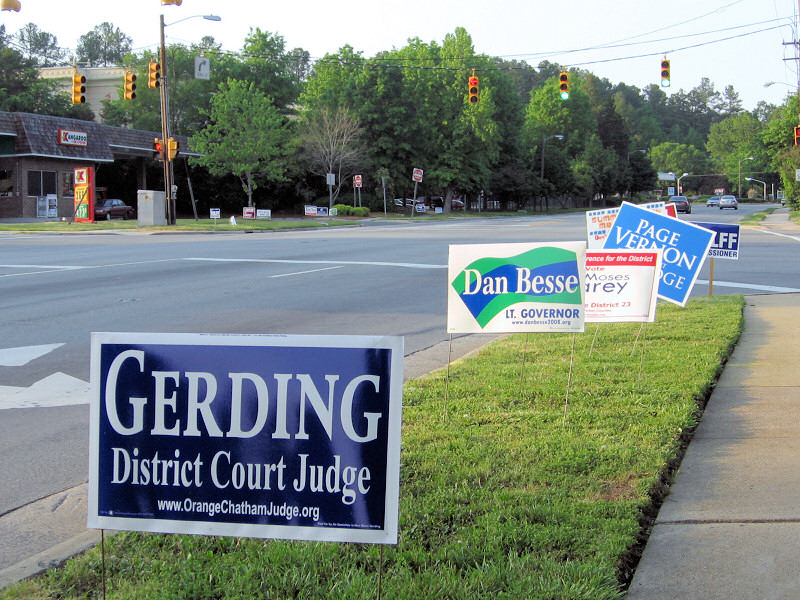 Elections in North Carolina.
