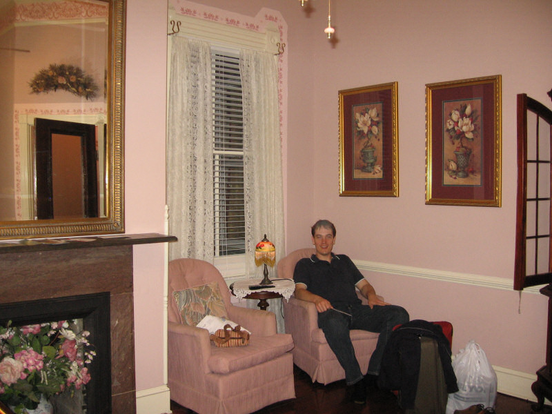 Arrived in the room.