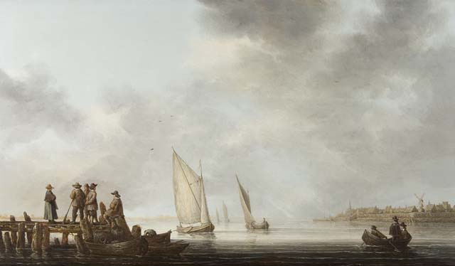 A Pier in Dordrecht Harbor.