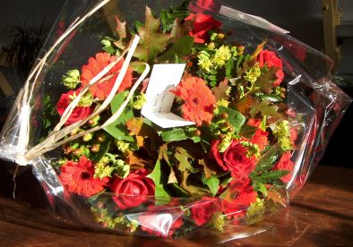 The flowers I received from the SDIJ.