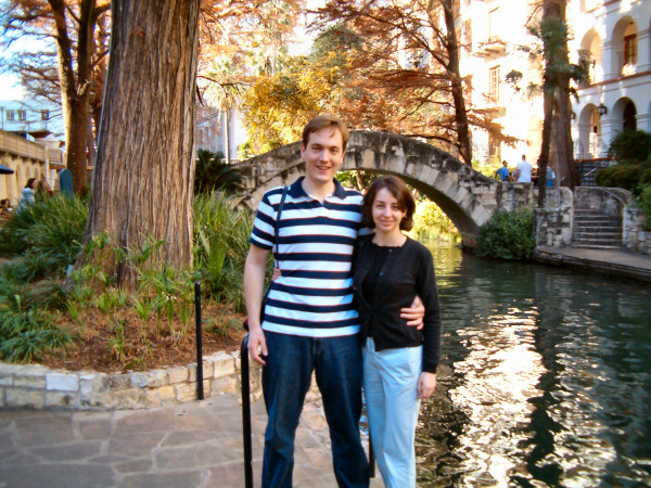 Sasha and me at the riverwalk.